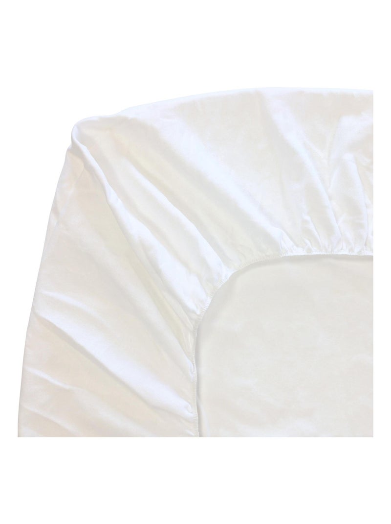 Protège matelas molleton ACHUA Bonnet de 15 cm Drap housse Blanc - Kiabi