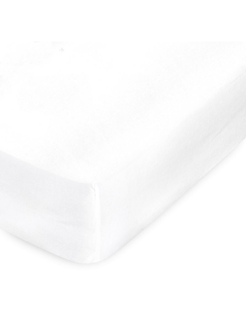 Protège matelas molleton ACHUA Bonnet de 40 cm Drap housse Blanc - Kiabi