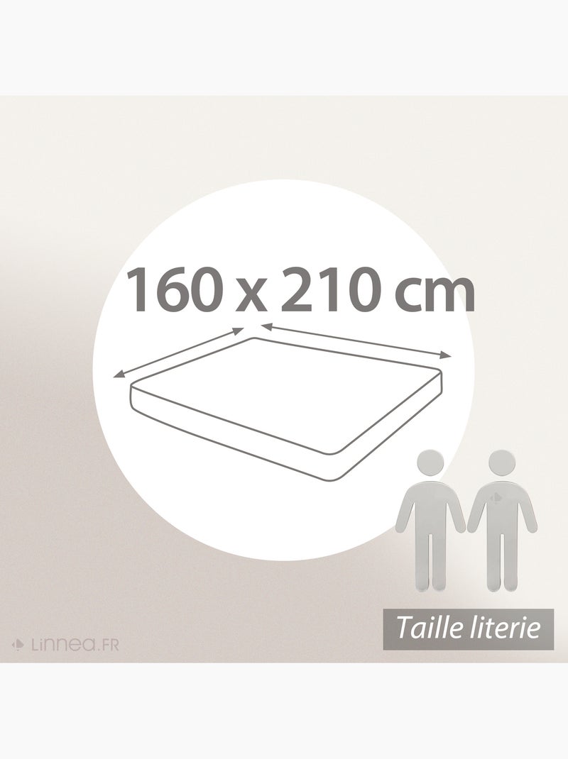 Protège matelas molleton ACHUA Bonnet de 50 cm Drap housse Blanc - Kiabi