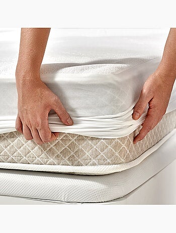 Protège-matelas Tencel Premium, Imperméable et Respirant, Ajustable jusqu'à 32 cm