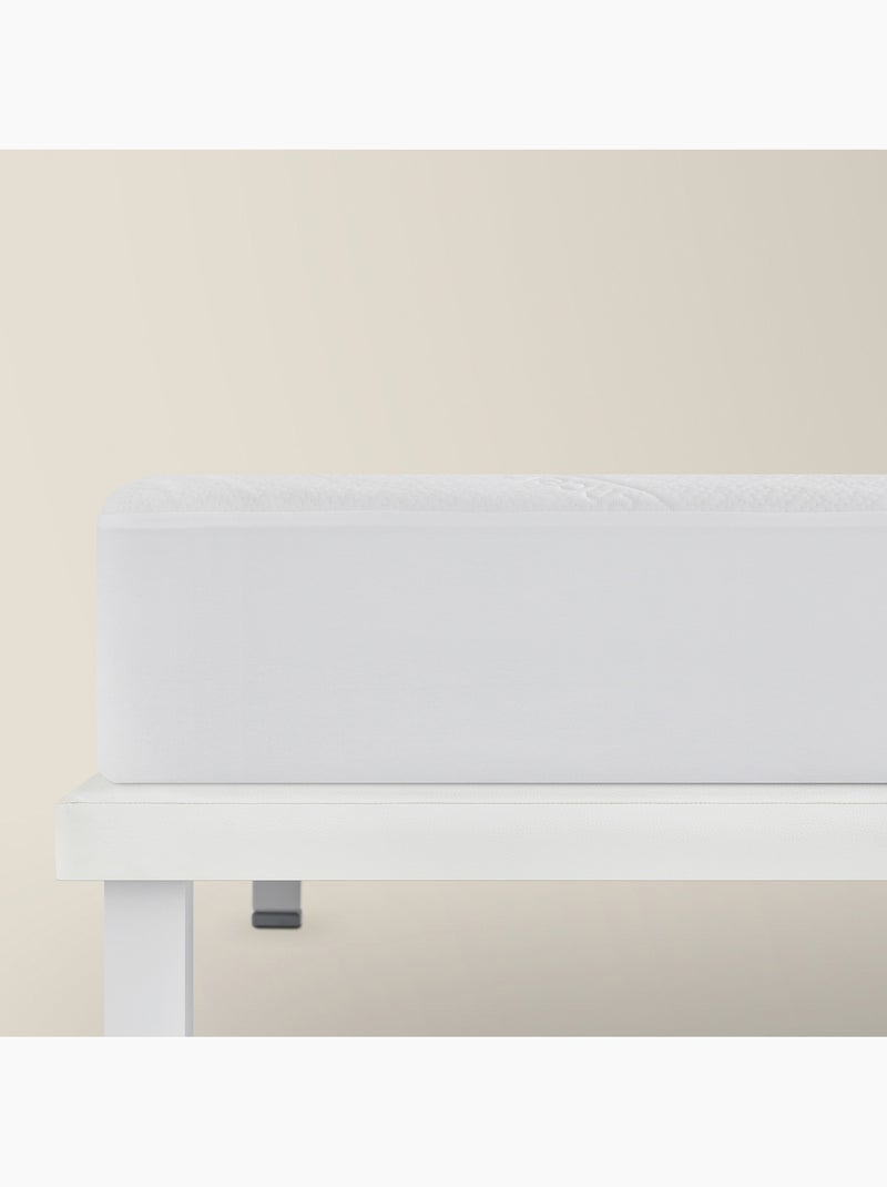 Protège-matelas Tencel Premium, Imperméable et Respirant, Ajustable jusqu'à 32 cm Blanc - Kiabi