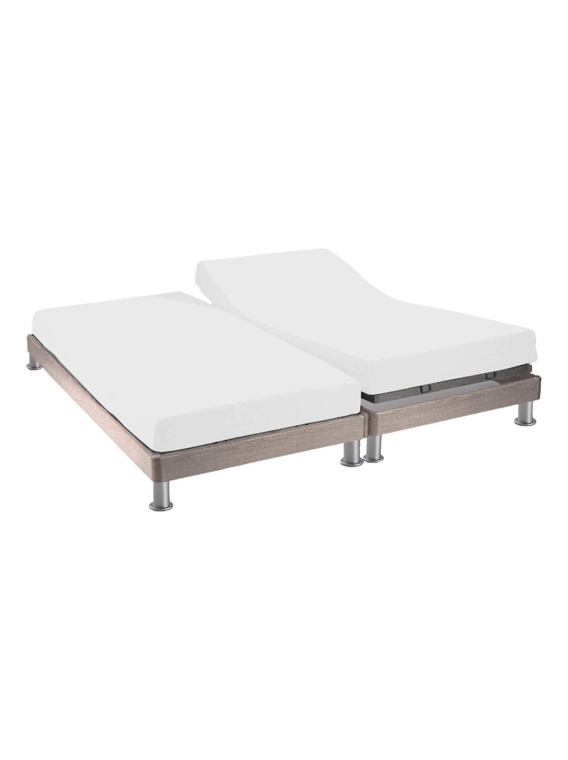 Protège matelas TPR molleton coton bonnet 27 Blanc - Kiabi