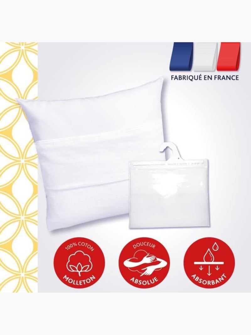 Protège-oreiller - dodo - noé - 65 x 65 cm - blanc Blanc - Kiabi