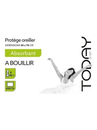 Protège oreiller absorbant 50 x 70 cm - TODAY