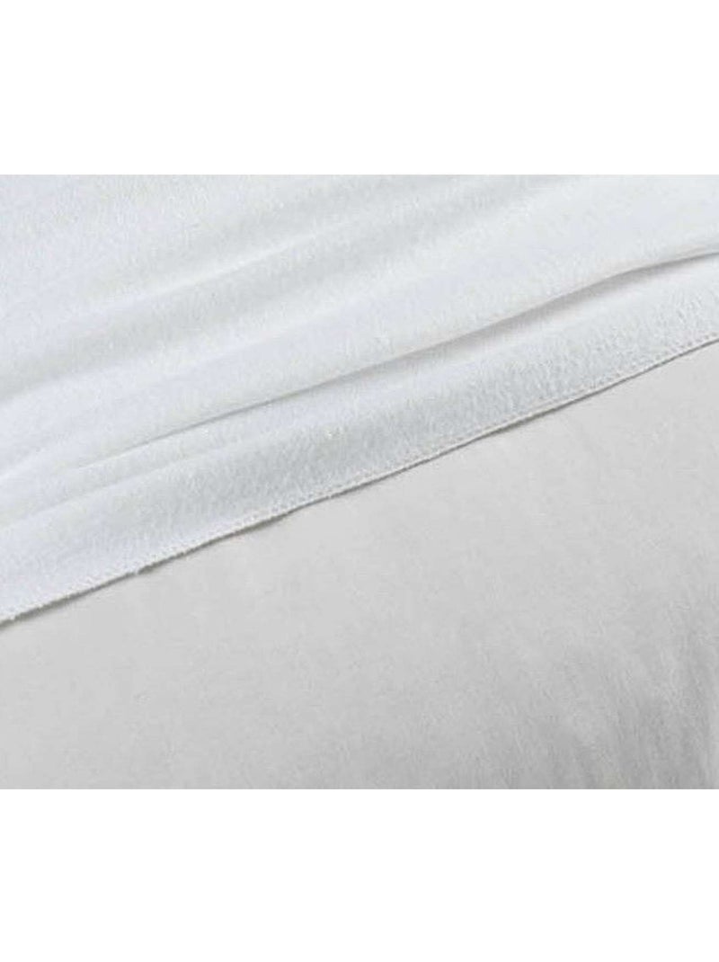 Protège oreiller en molleton 100% coton Blanc - Kiabi