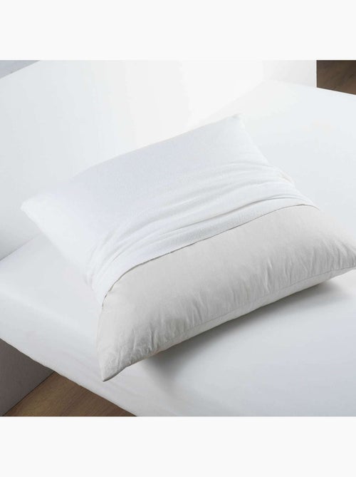 Protège oreiller en molleton 100% coton - Kiabi
