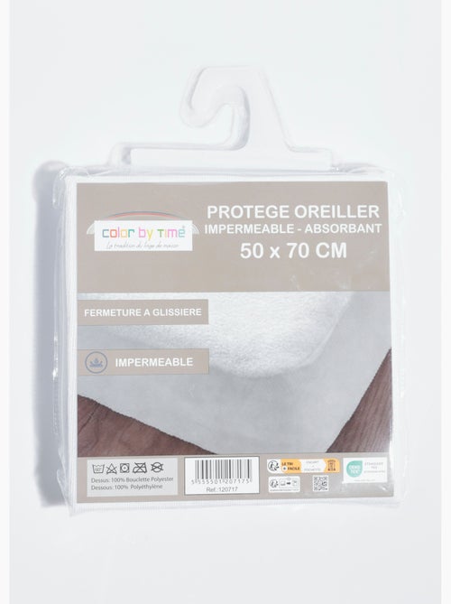 Protège oreiller imperméable absorbant 50x70cm - AFIBEL - Kiabi