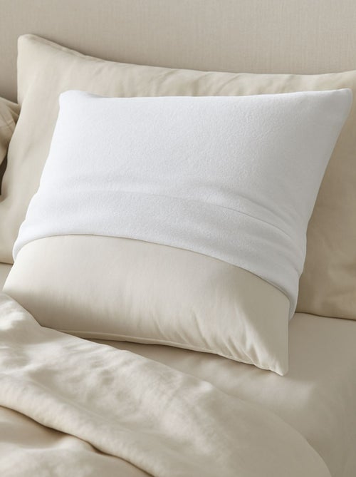 Protège Oreiller molleton 100% Coton - Kiabi