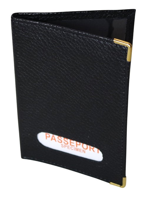 Protège-passeport cuir - Kiabi