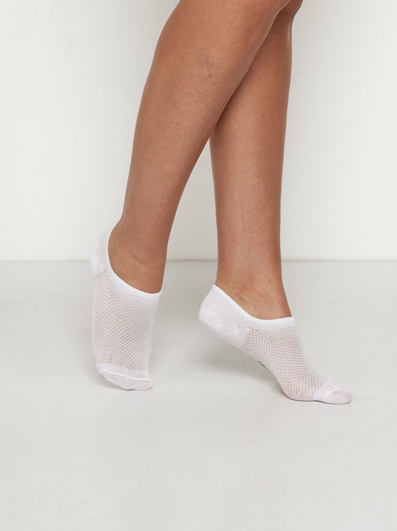 Protège-pieds en coton majoritaire - AFIBEL Blanc - Kiabi
