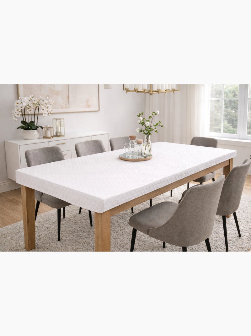 Protège-table sous-nappe élastiqué et imperméable Blanc - Kiabi