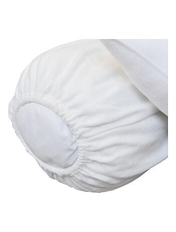 Protège traversin coton molleton 160 gr/m² - Terre de Nuit