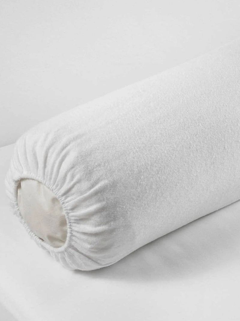 Protège traversin molleton 100% coton Blanc - Kiabi