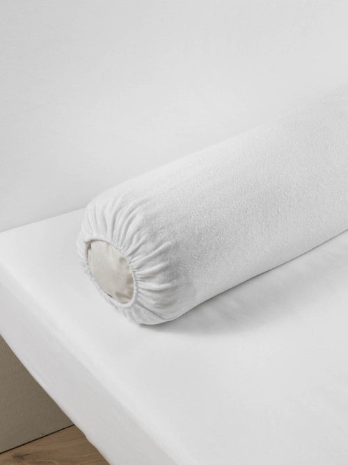 Protège traversin molleton 100% coton - Kiabi