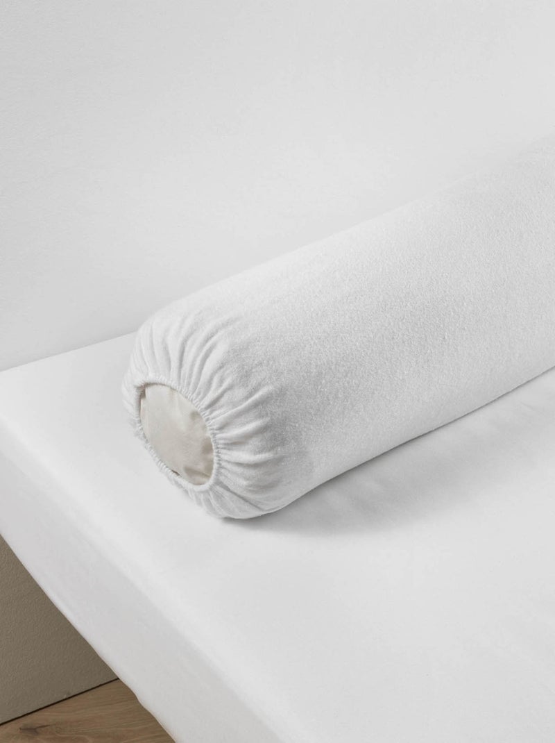 Protège traversin molleton 100% coton Blanc - Kiabi