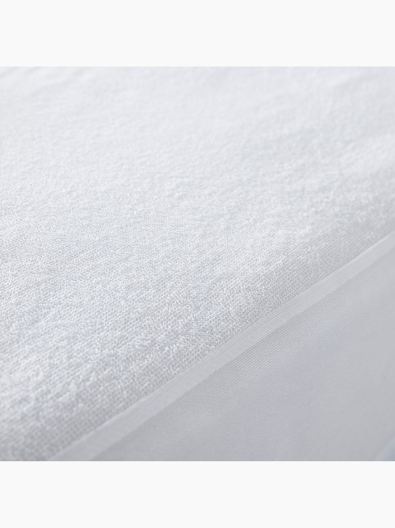Prot?ge matelas imperm?able A BOUILLIR Blanc - Kiabi