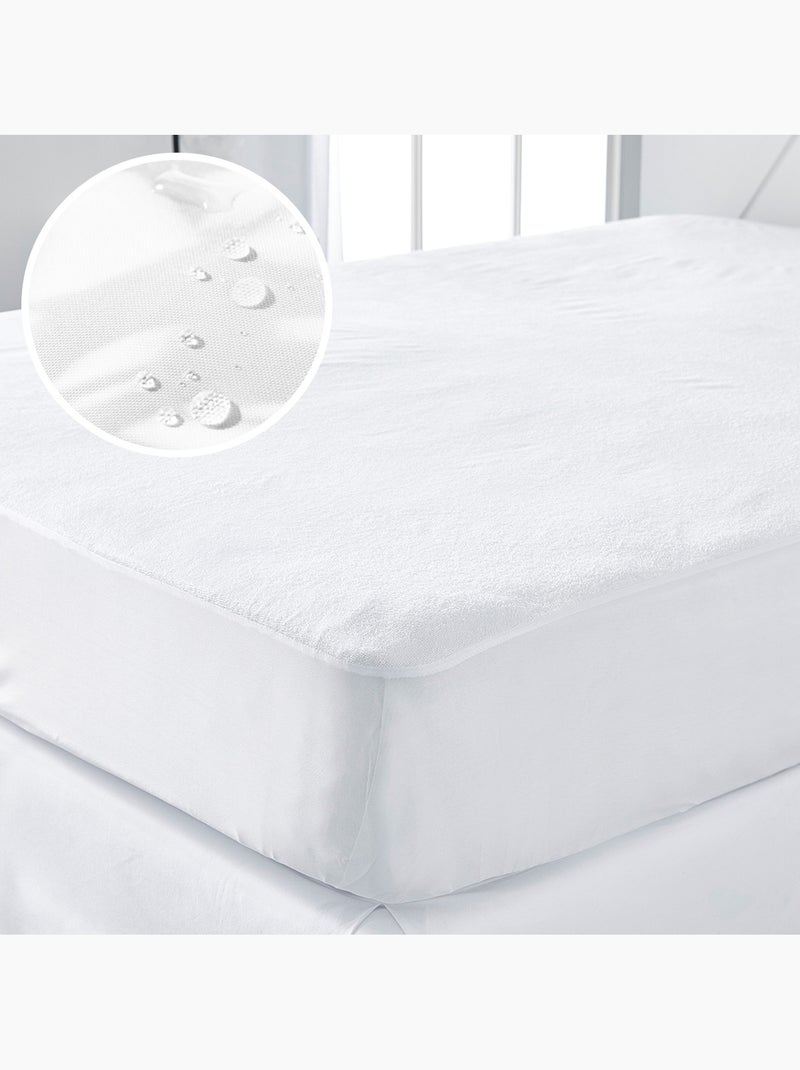 Prot?ge matelas imperm?able A BOUILLIR Blanc - Kiabi