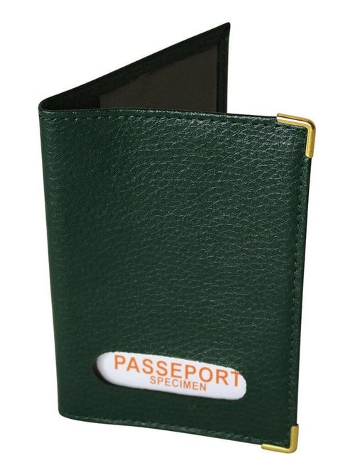 Prot?ge-passeport cuir - Kiabi