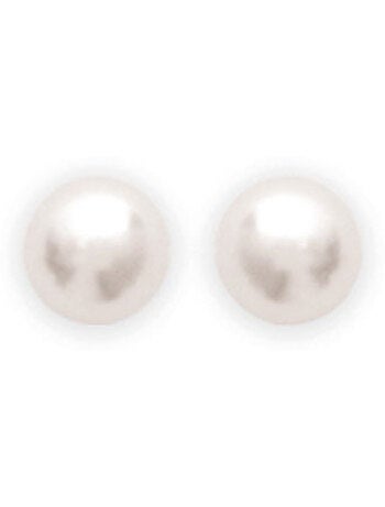 Puces d'oreilles perle nacrée