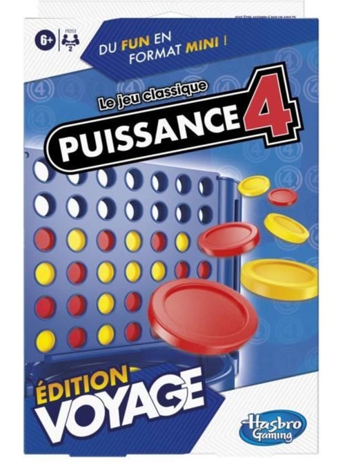 Puissance 4 voyage, jeu de société de voyage pour 2 joueurs, jeu de voyage, dès 6 ans, hasbro gaming - Kiabi Puissance 4 voyage, jeu de société de voyage pour 2 joueurs, jeu de voyage, dès 6 ans, hasbro gaming - Kiabi