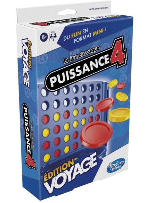 Puissance 4 voyage, jeu de société de voyage pour 2 joueurs, jeu de voyage, dès 6 ans, hasbro gaming - Kiabi Puissance 4 voyage, jeu de société de voyage pour 2 joueurs, jeu de voyage, dès 6 ans, hasbro gaming - Kiabi