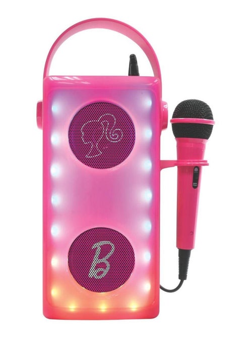 Puissante enceinte Bluetooth lumineuse Barbie avec micro - Kiabi