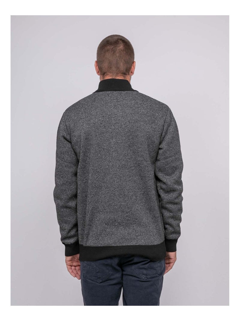 Pul col bouton LATOJACK Gris - Kiabi