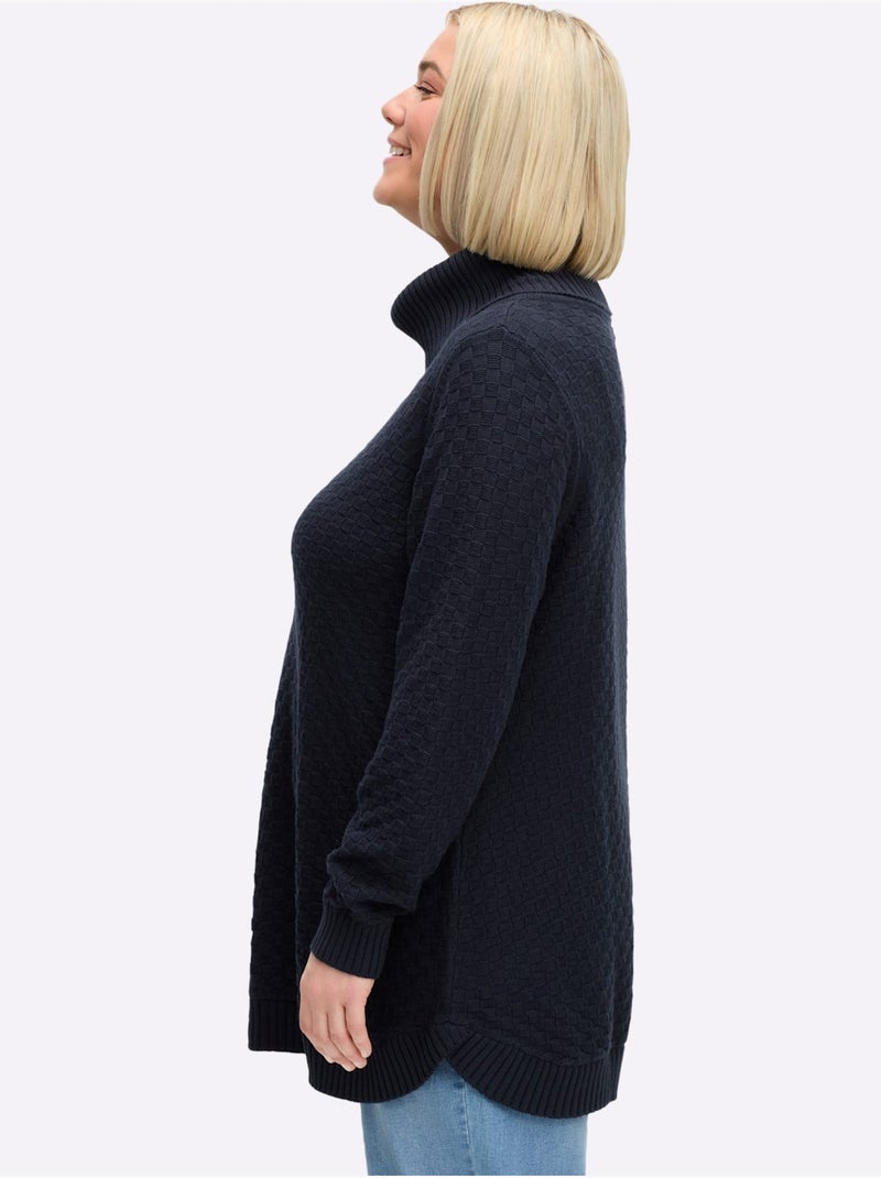 Pull - taille standard - sheego Bleu foncé - Kiabi