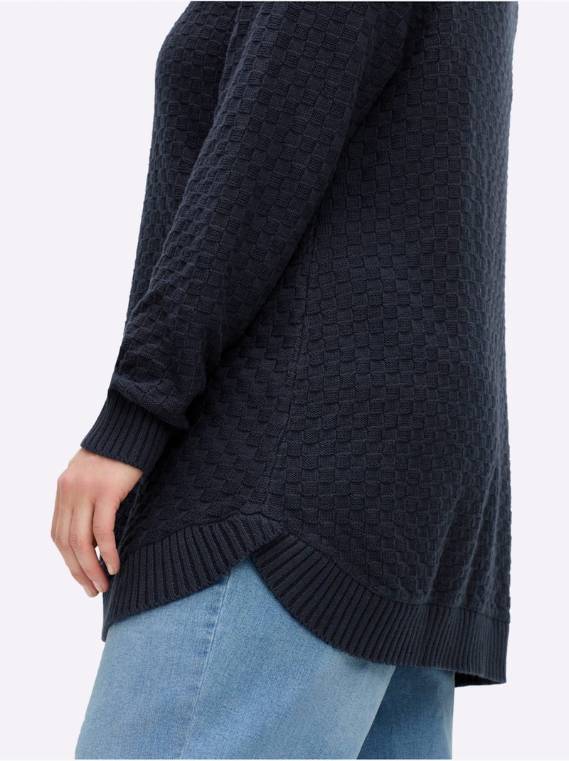 Pull - taille standard - sheego Bleu foncé - Kiabi
