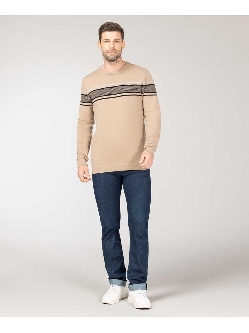 Pull - Terre de Marins Beige - Kiabi