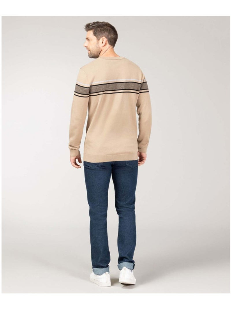 Pull - Terre de Marins Beige - Kiabi