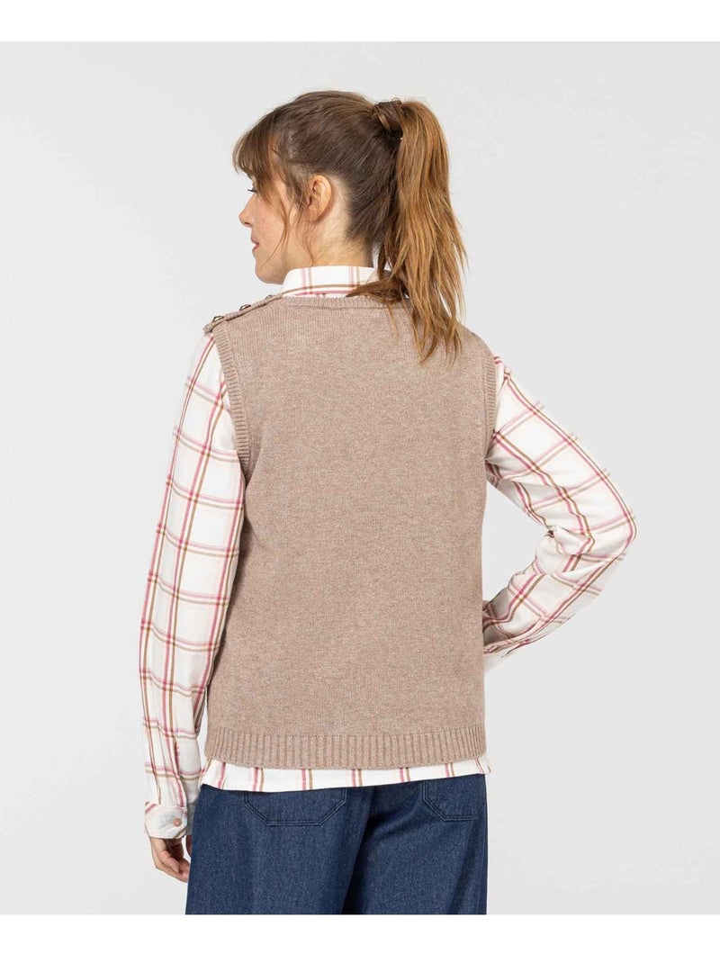 Pull - Terre de Marins Beige - Kiabi