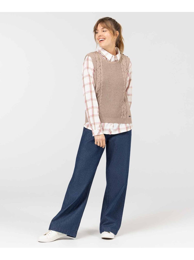 Pull - Terre de Marins Beige - Kiabi