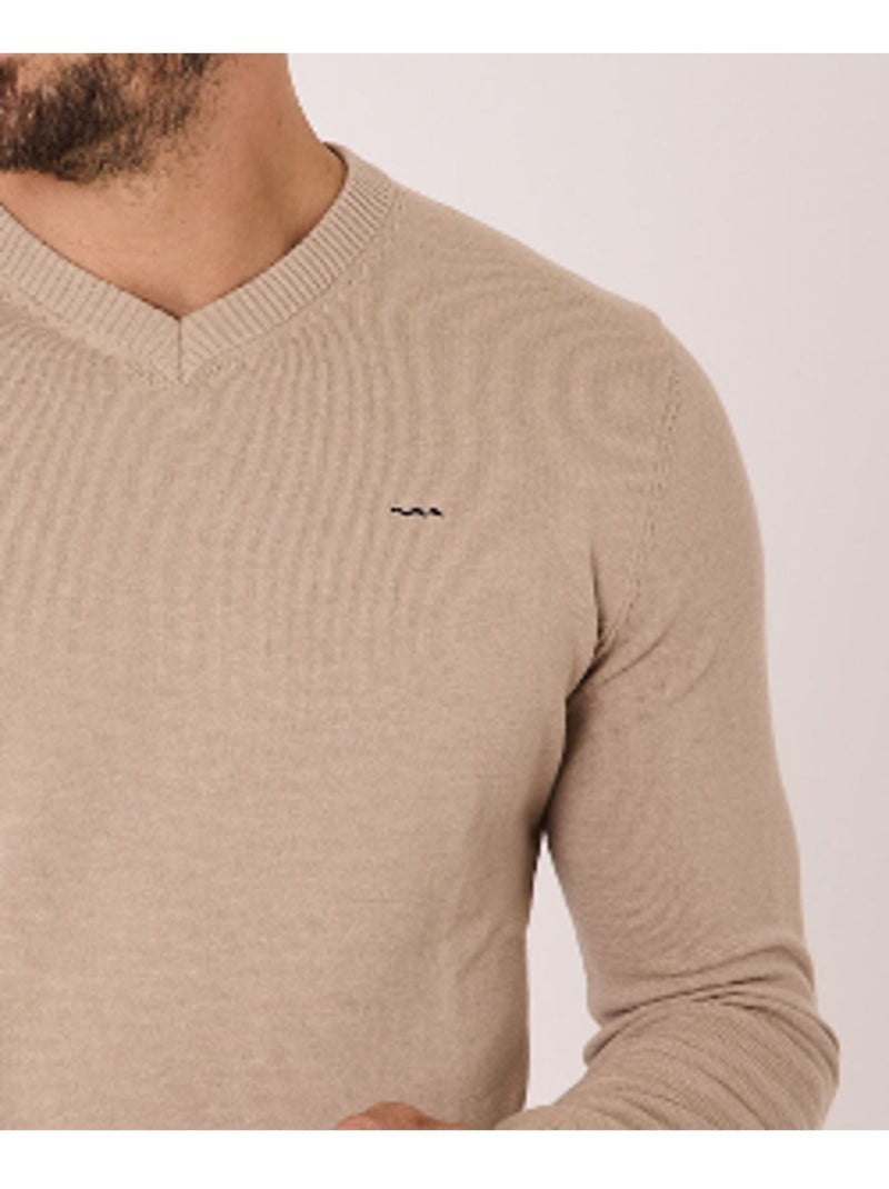 Pull - Terre de Marins Beige - Kiabi