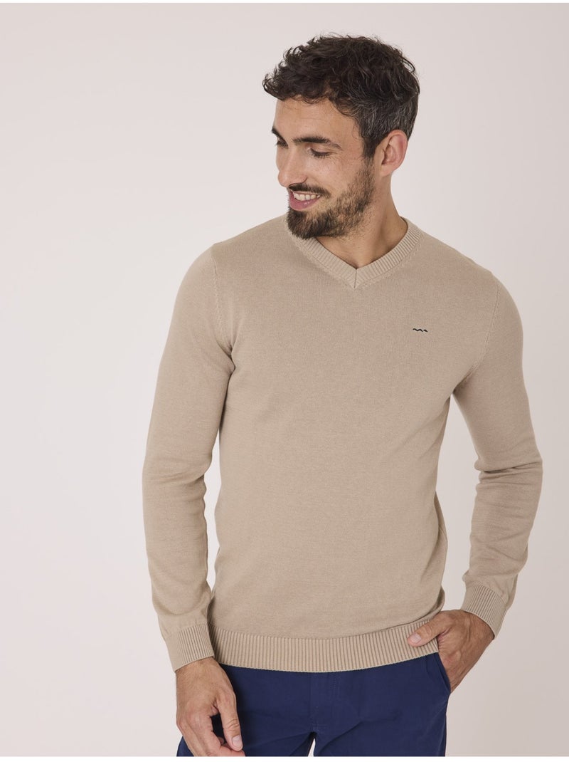 Pull - Terre de Marins Beige - Kiabi