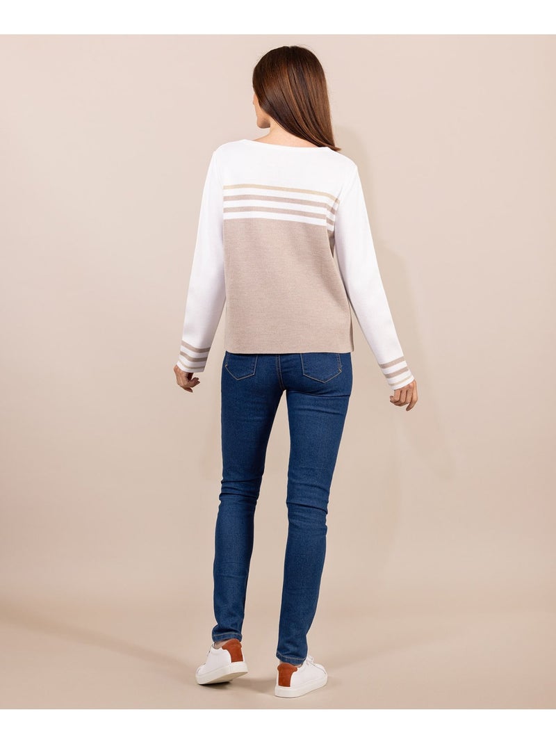 Pull - Terre de Marins Beige - Kiabi