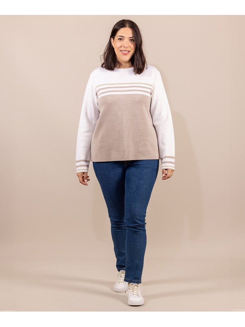 Pull - Terre de Marins Beige - Kiabi