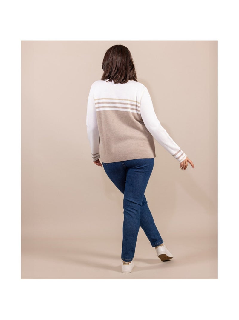 Pull - Terre de Marins Beige - Kiabi