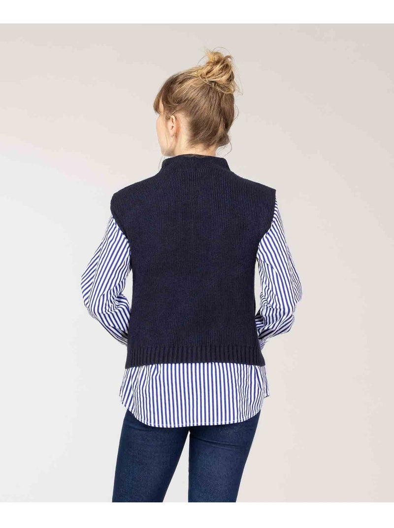 Pull - Terre de Marins Bleu - Kiabi