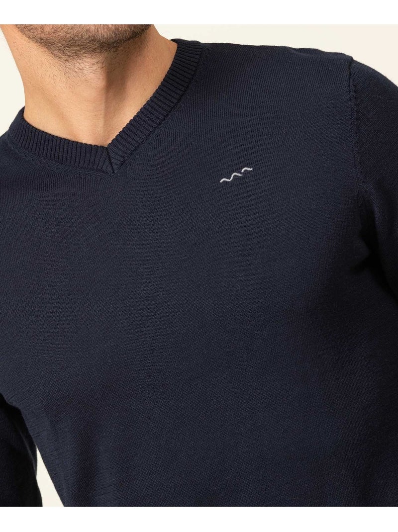 Pull - terre de marins Bleu marine - Kiabi