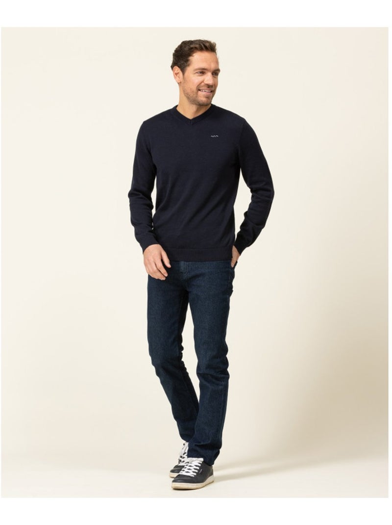 Pull - terre de marins Bleu marine - Kiabi