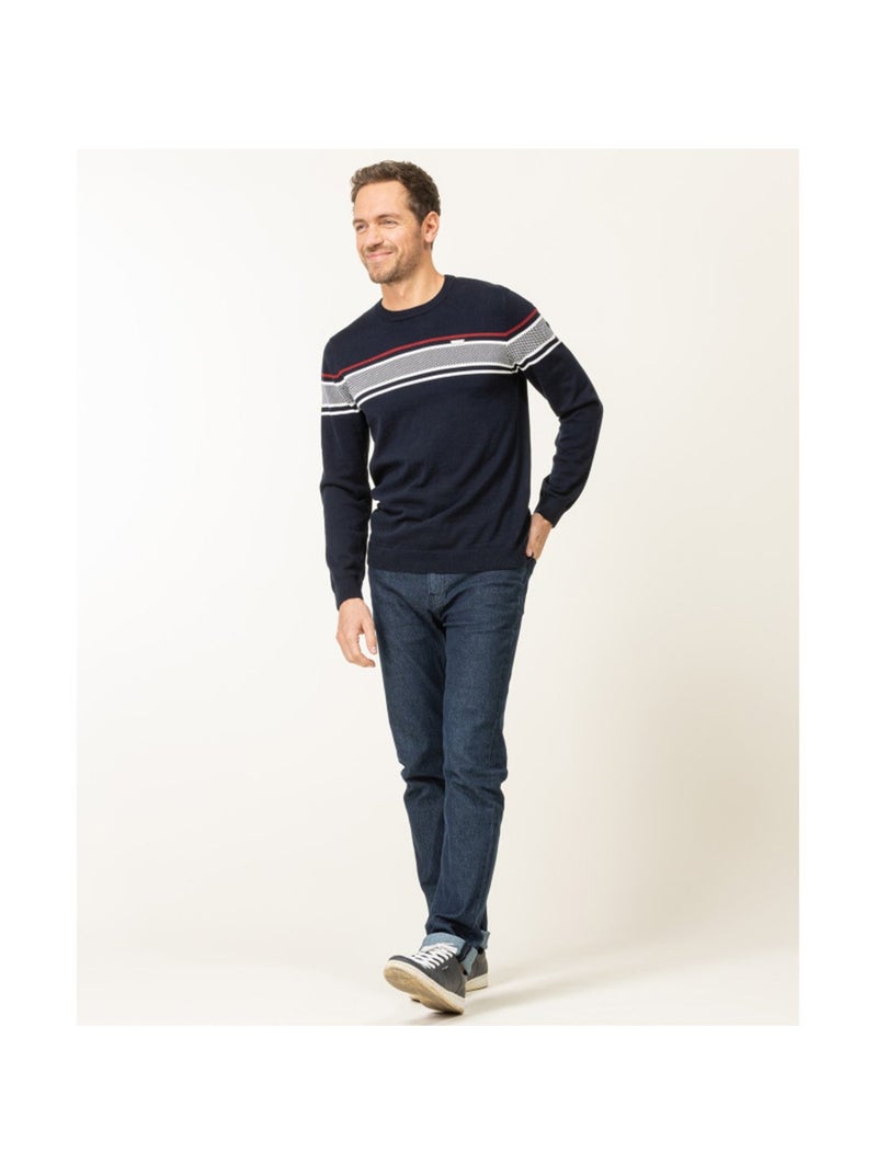 Pull - Terre de Marins Bleu marine - Kiabi