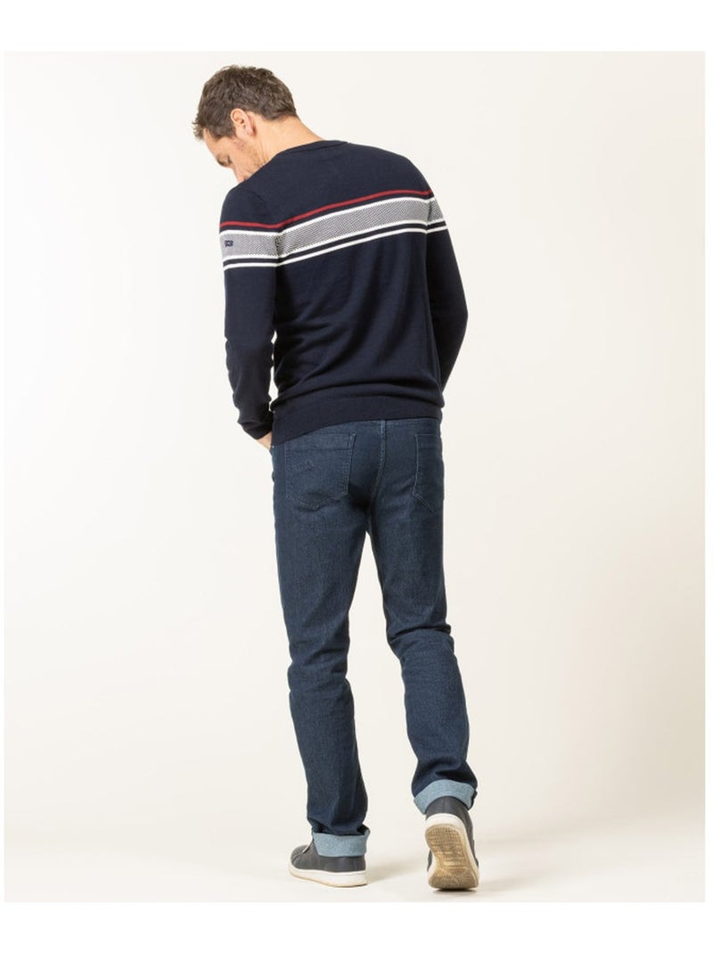 Pull - Terre de Marins Bleu marine - Kiabi