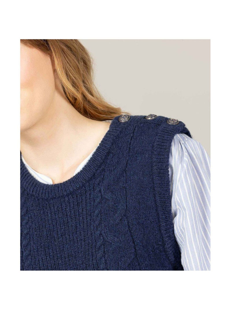 Pull - Terre de Marins Bleu marine - Kiabi