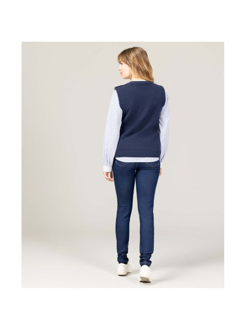 Pull - Terre de Marins Bleu marine - Kiabi