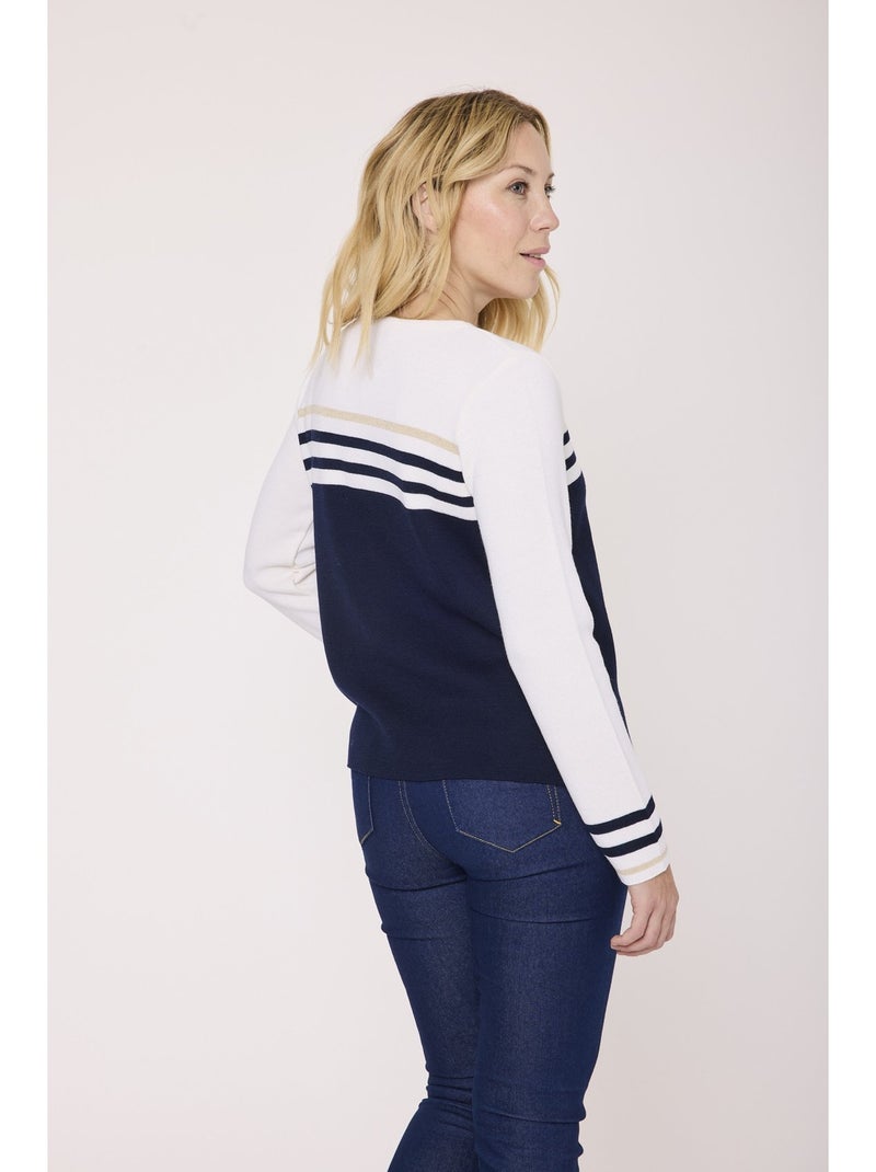 Pull - Terre de Marins Bleu marine - Kiabi