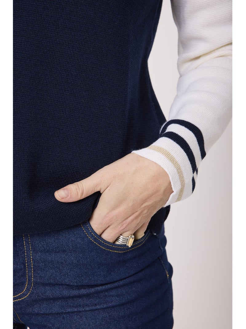 Pull - Terre de Marins Bleu marine - Kiabi