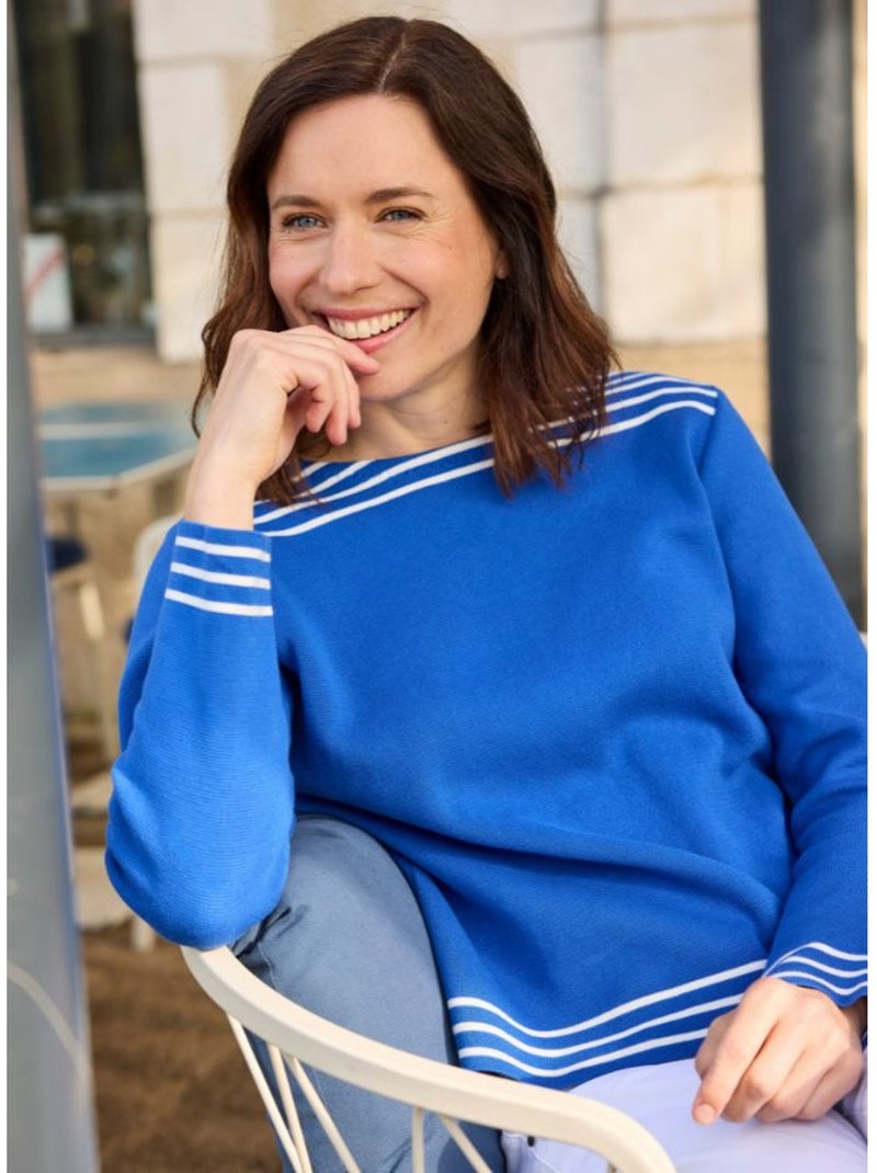 Pull - terre de marins Bleu - Kiabi