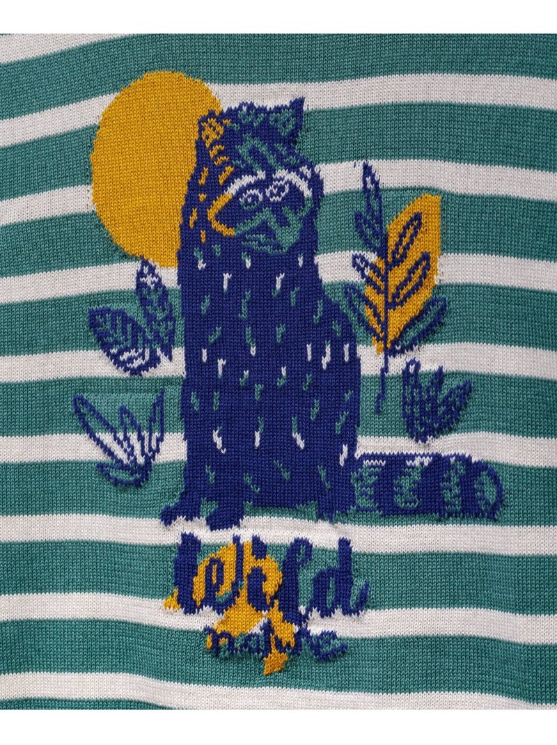 Pull - terre de marins Gris Kaki - Kiabi
