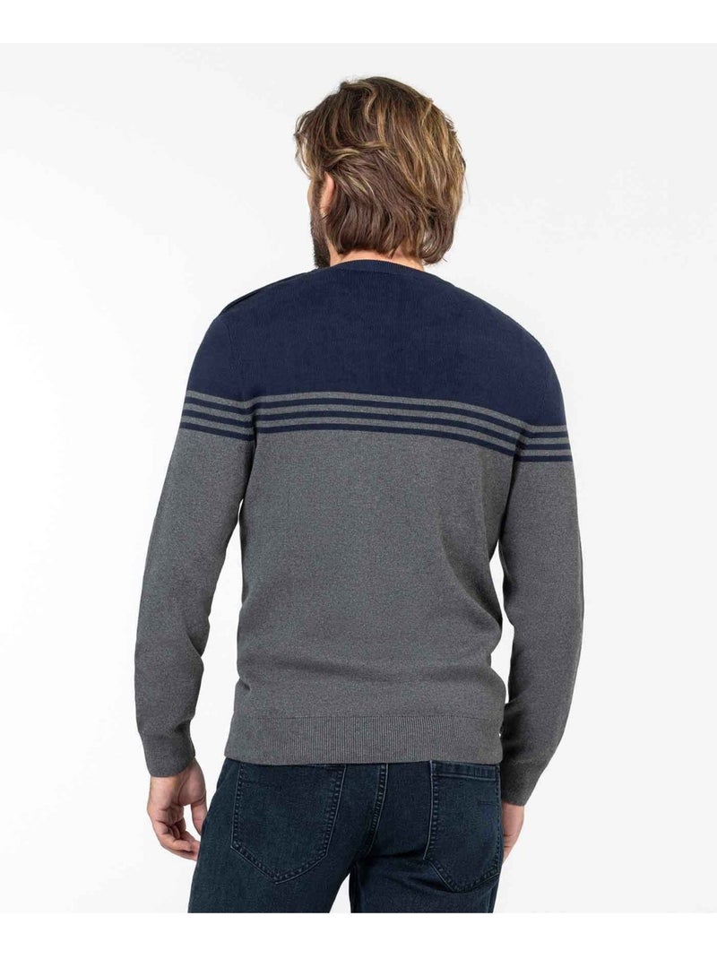 Pull - Terre de Marins Gris - Kiabi